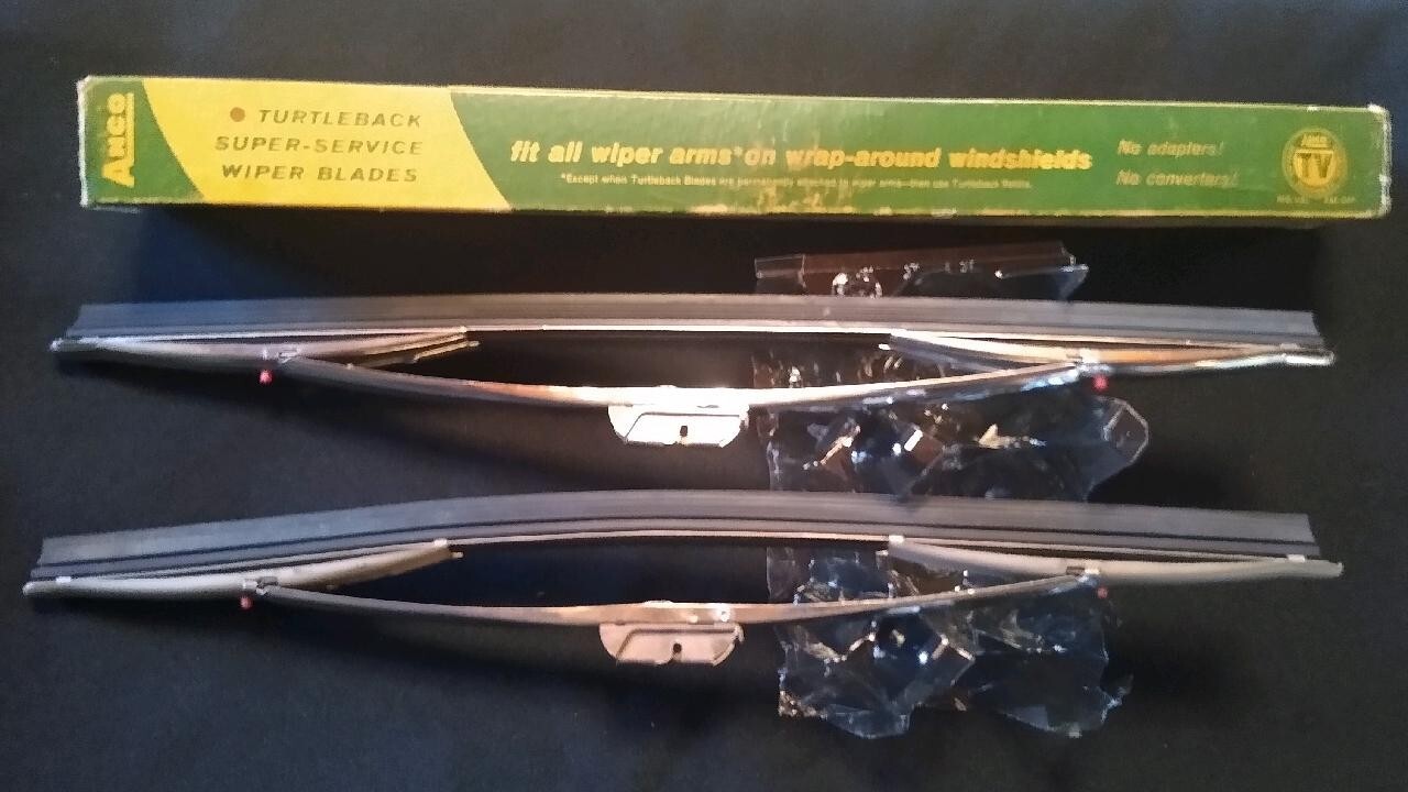 New Anco Red Dot Turleback Wiper Blades Nos Wrap Around Windshields for