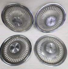 1974 Oldsmobile Cutlass F85 Omega 14inch Stainless Steel Hub Caps OEM GM