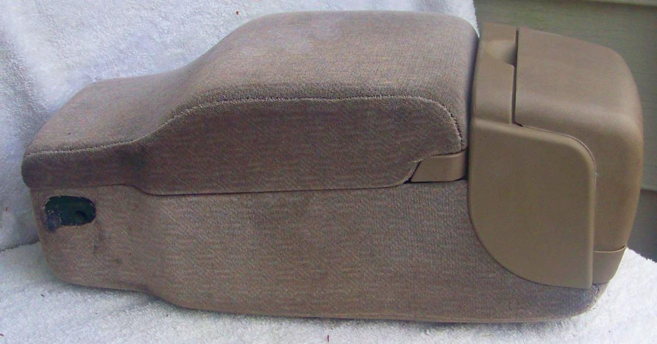 Used 0005 Buick Lesabre Center Console Tan Cloth Fold Lid Cover Arm