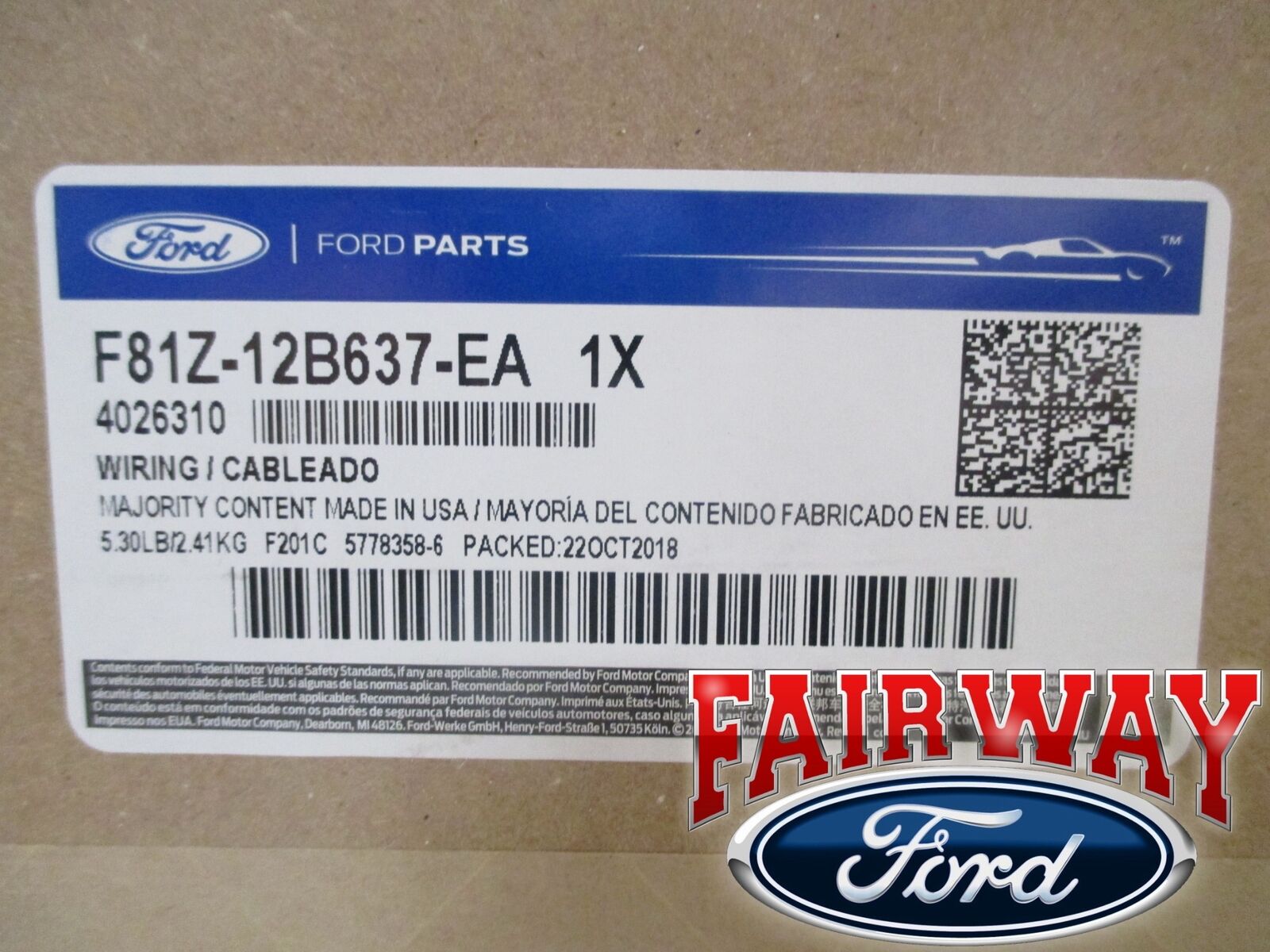 New 1999 - 2001 Super Duty F250 F350 Oem Ford Engine Wiring Harness 7 ...