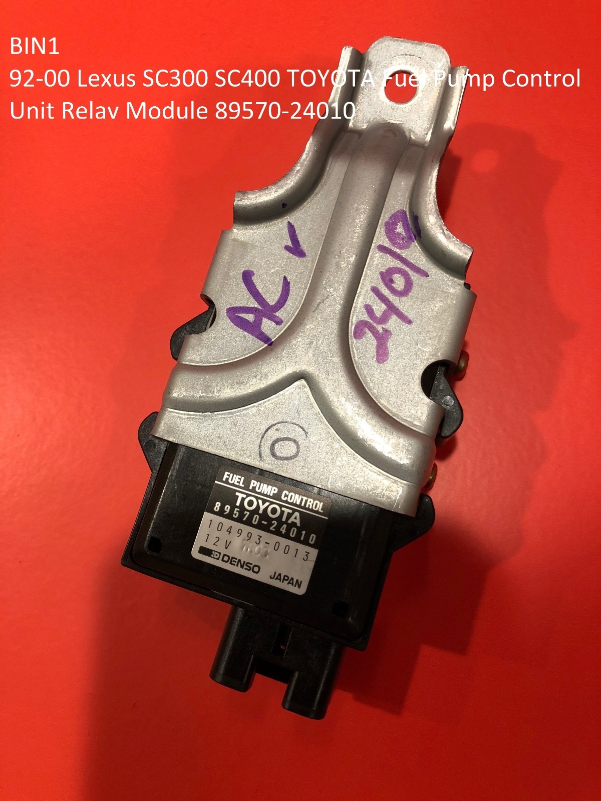Used B19200 Lexus Sc300 Sc400 Toyota Fuel Pump Control Unit Relay