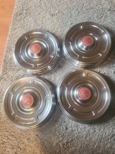 Vintage 1960s Stainless Steel AMC Rambler Hub Caps set of 4