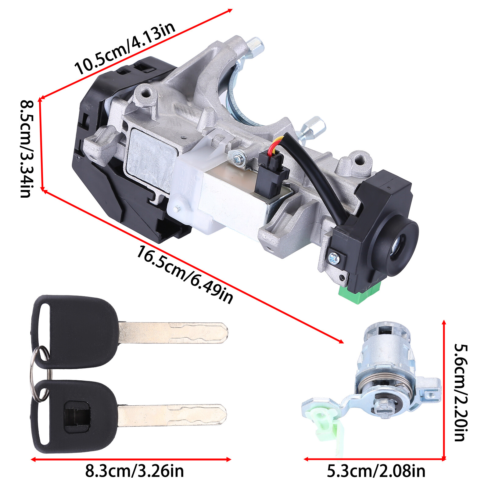 New Ignition Switch Cylinder Door Lock W/ 2 Keys For Honda Civic S2000