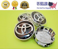 4x TOYOTA 62mm Black Wheel Center Caps, Camry Avalon RAV4 C-HR PriusVS Corolla