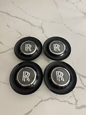 4 Pc Floating Black Wheel Center Caps for Rolls Royce | ОEМ Quality