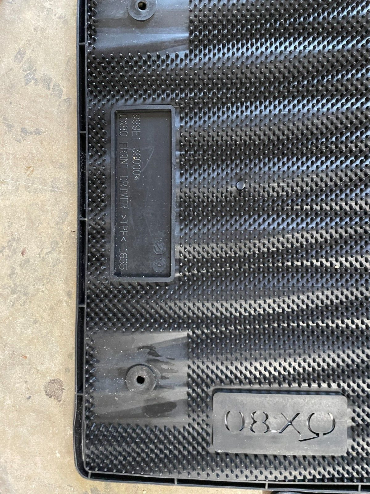 Used Infiniti Qx80 Rubber Floor Mats All Weather Black Oem Factory 2015