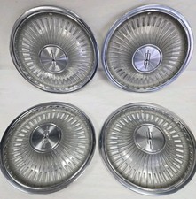 1974 Oldsmobile Cutlass F85 Omega 14inch Stainless Steel Hub Caps OEM GM
