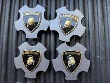 SET of 4 Lamborghini Center Cap Titanium Gray for Callisto Wheels 400601147