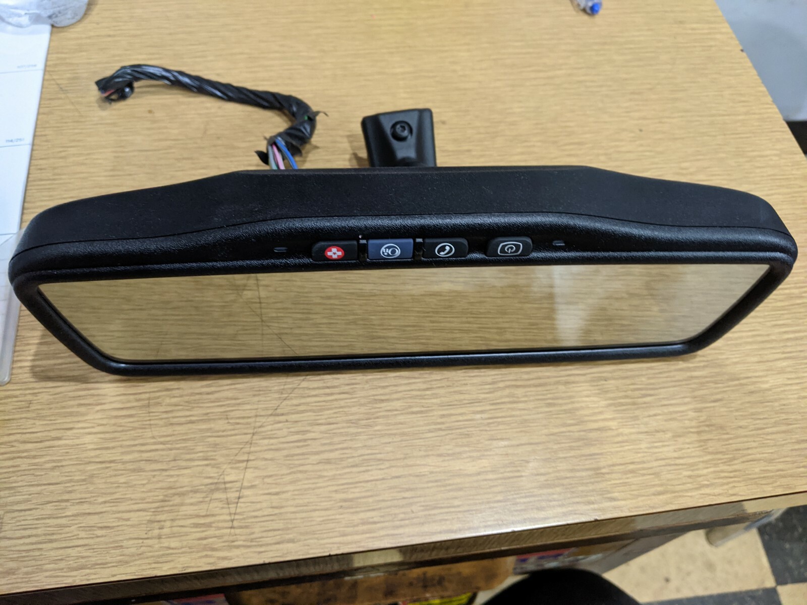 Used 0917 Chevy Traverse Rear View Rearview Mirror Auto Dim Backup