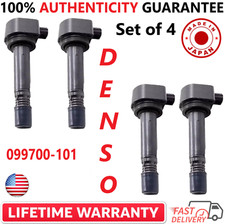 Set of 4 OEM DENSO Ignition Coils For 2006-2011 Honda Civic 1.8L I4, 099700-101