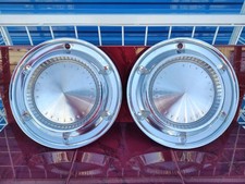 1961 2014 Pontiac Bonneville Catalina Safari Hubcaps (2) Factory OEM Wheel Covers