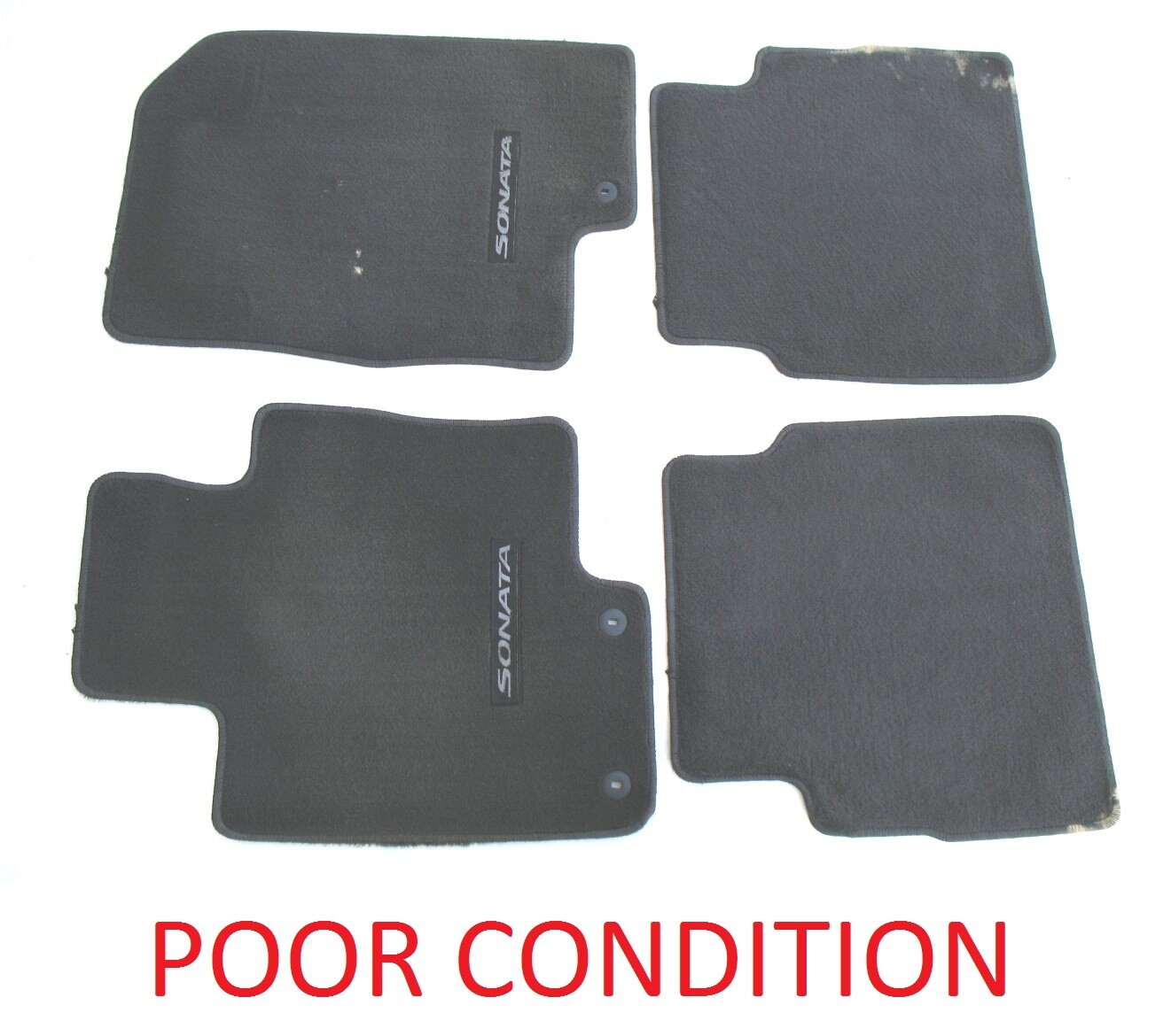 Used 20112014 Hyundai Sonata Black Carpet Floor Mats Rugs Liners Oem Genuine for Sale BLACK