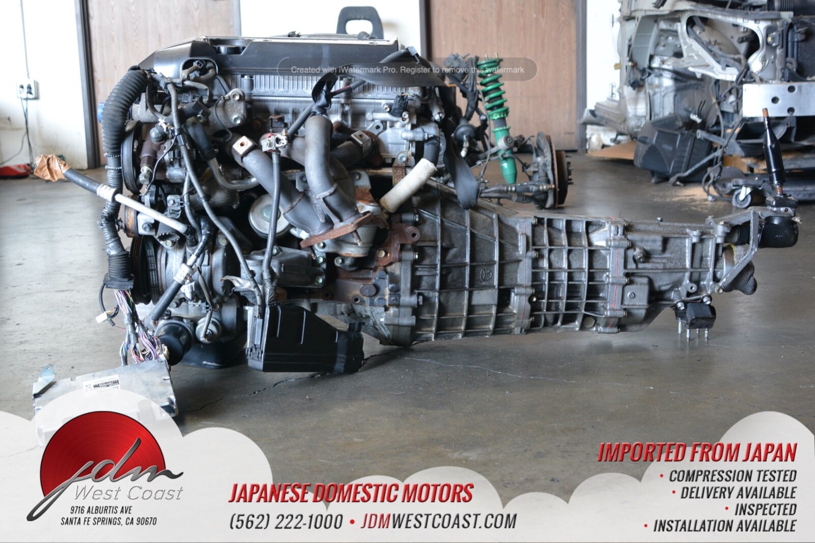 Used Jdm Toyota 3sge Beams Engine Altezza Rs200 2.0l Ecu Is300 Vvti 6