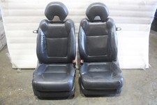 2003 ACURA CL DRIVER PASSENGER FRONT SEATS PAIR BLACK LEATHER