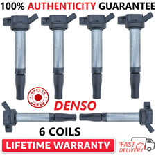x6 OEM DENSO Ignition Coils For 2016-2021 Lexus Toyota 3.5L V6, 90919-02273