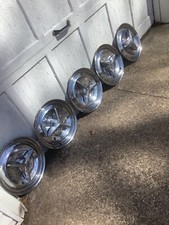 1956 Oldsmobile Spinner Hubcaps Starfire Fiesta Set of 5