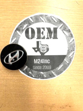 (1) Genuine Factory OEM Hyundai Wheel Center Hub Cap 52960-3X500 Black 2-3/8
