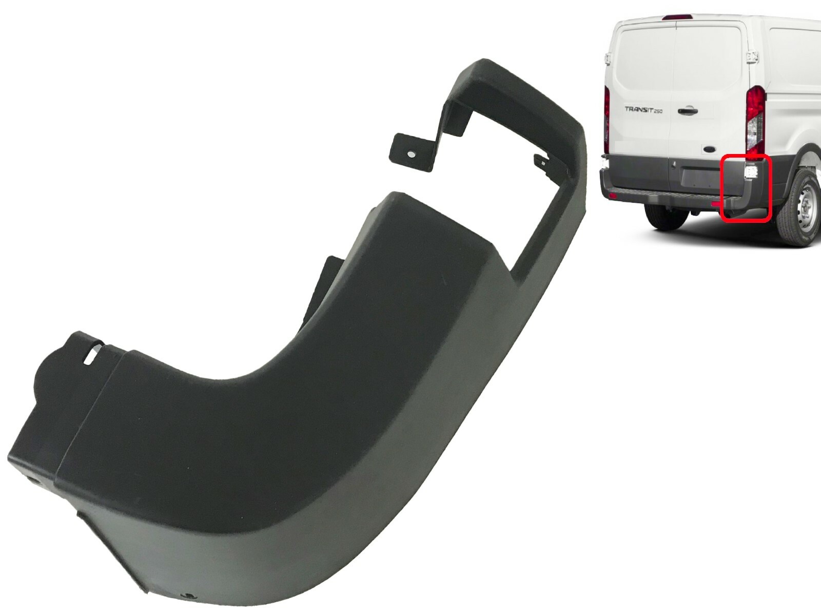New Fits 20152022 Ford Transit Rear Bumper End Cap Cover Right