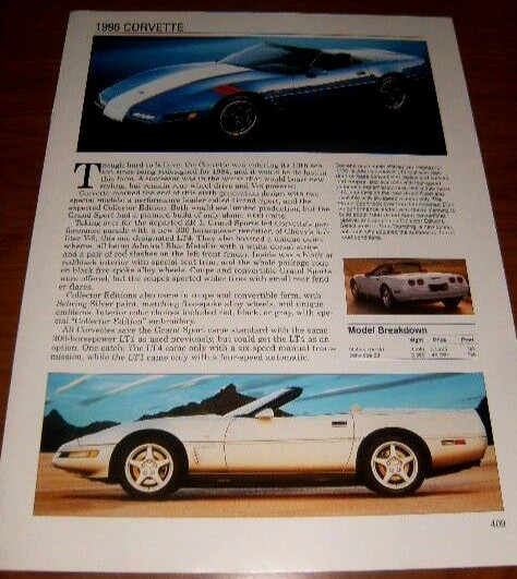 1996 Chevy Corvette Specsnull