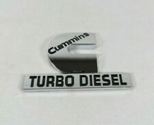 5PCS Black Dodge RAM 3500 Grille Cummins Turbo Diesel Tailgate 4X4 Emblem Badge