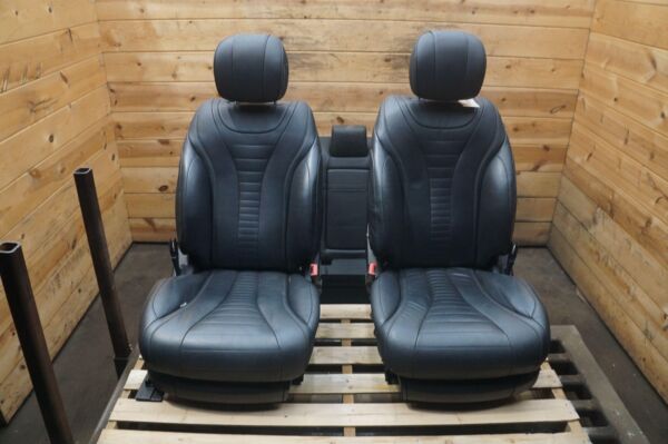 ✓MERCEDES W221 S65 S63 FRONT AMG SPORT LEATHER SEATS SEAT CUSHION