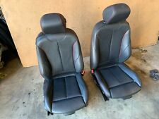 BMW F32 435I FRONT LEFT AND RIGHT SPORT RED STICHED SEATS BLACK SET OEM #014